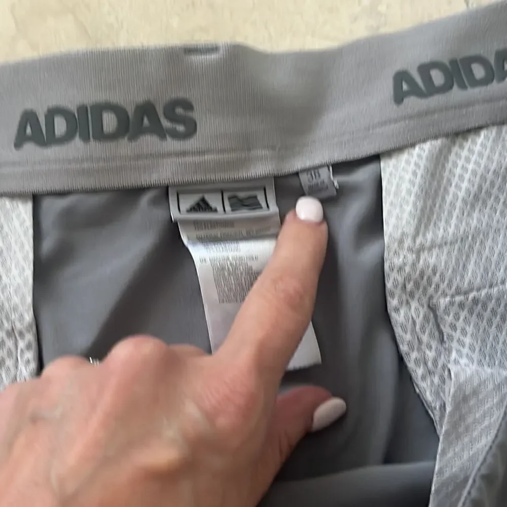 Adidas gray men’s golf shorts size 38